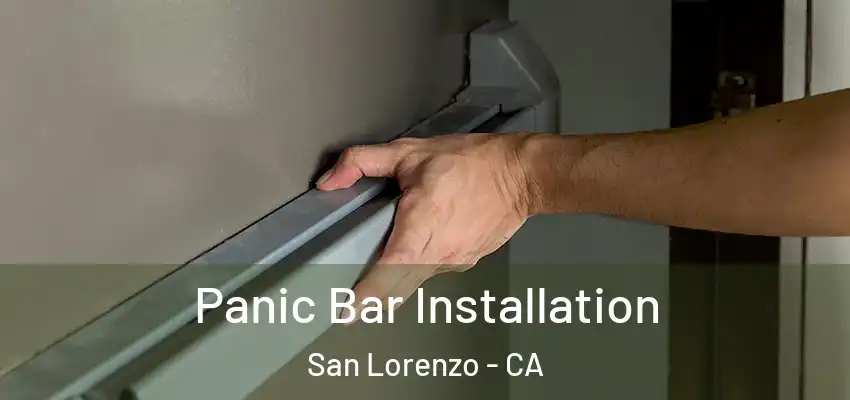  Panic Bar Installation San Lorenzo - CA