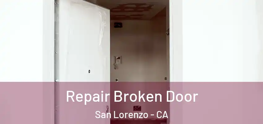Repair Broken Door San Lorenzo - CA